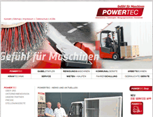 Tablet Screenshot of powertec-schwanau.de
